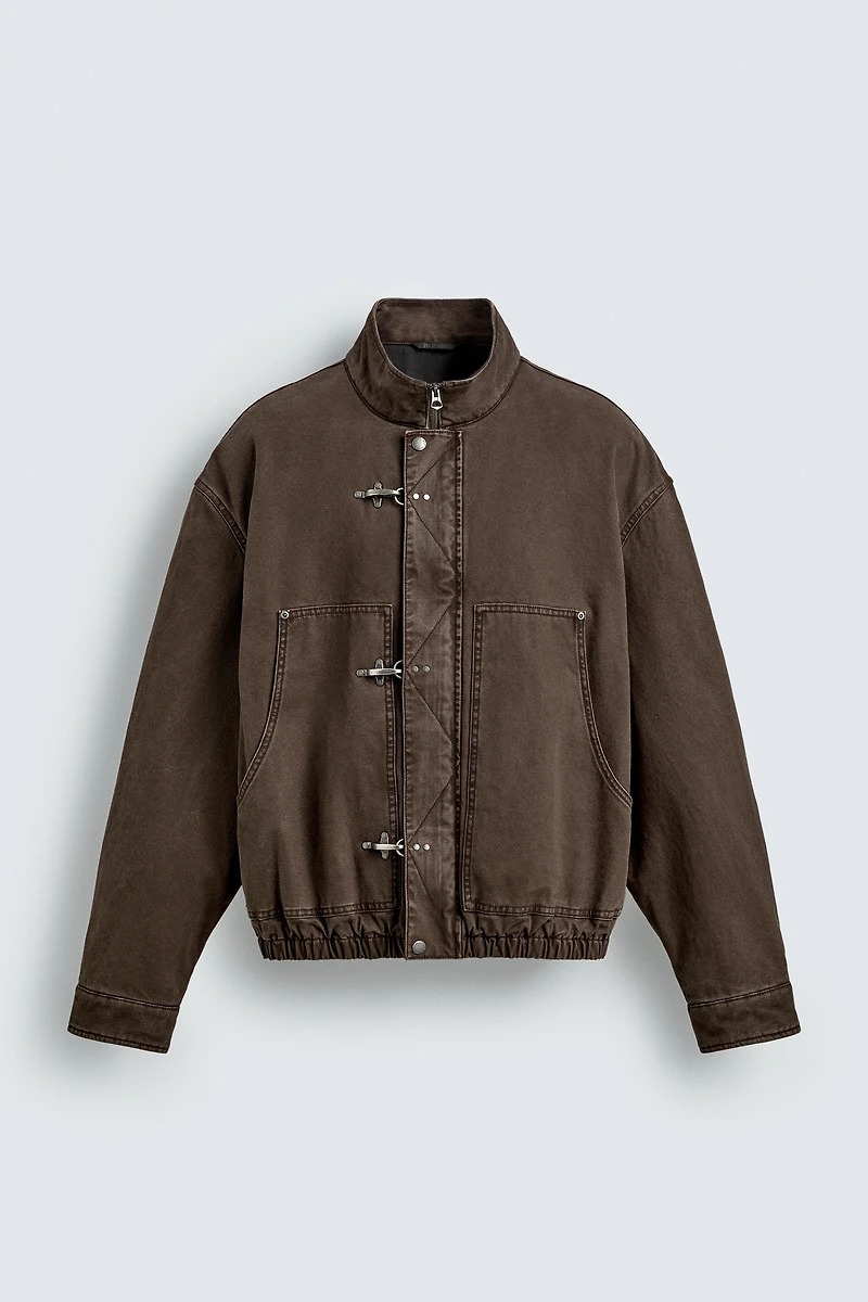 CROPPED FIT FIREMAN CLASP JACKET