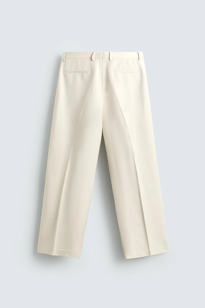 VISCOSE PLEATED PANTS