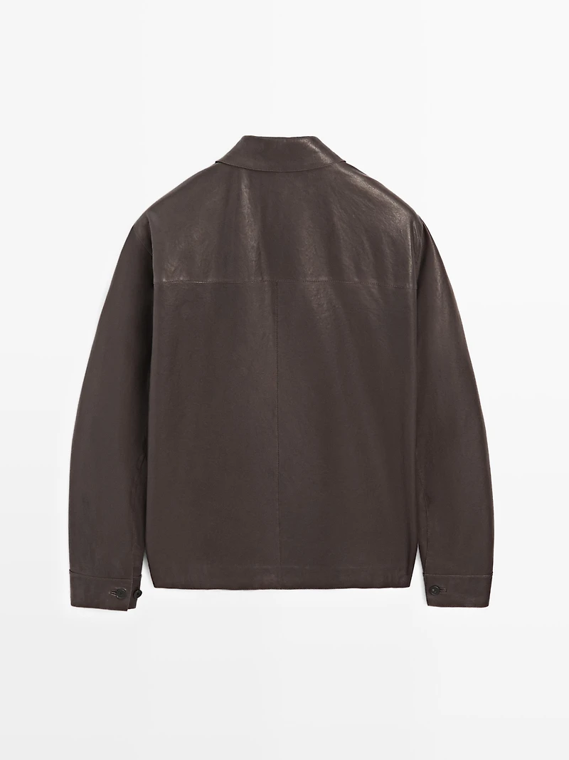 Nappa leather overshirt - LIMITED