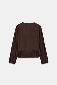LINEN WRAP JACKET