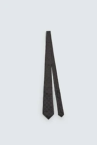 GEOMETRIC JACQUARD 100% SILK TIE