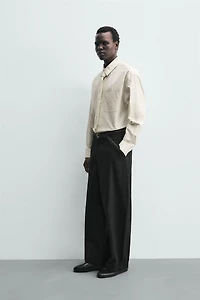 CHEMISE À RAYURES AVEC CRAVATE BIMATIÈRE