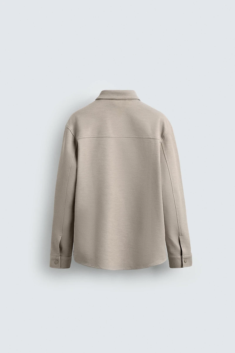 COMFORT TEXTURED OVERSHIRT