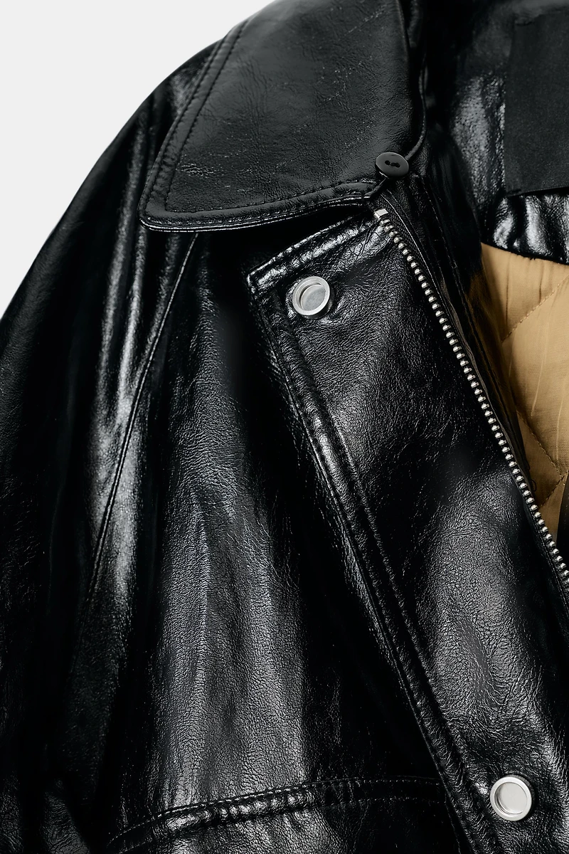 FAUX FUR COLLAR JACKET ZW COLLECTION