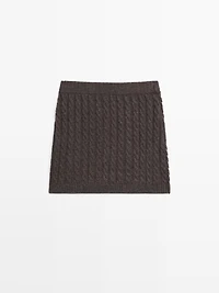 Long knit skirt