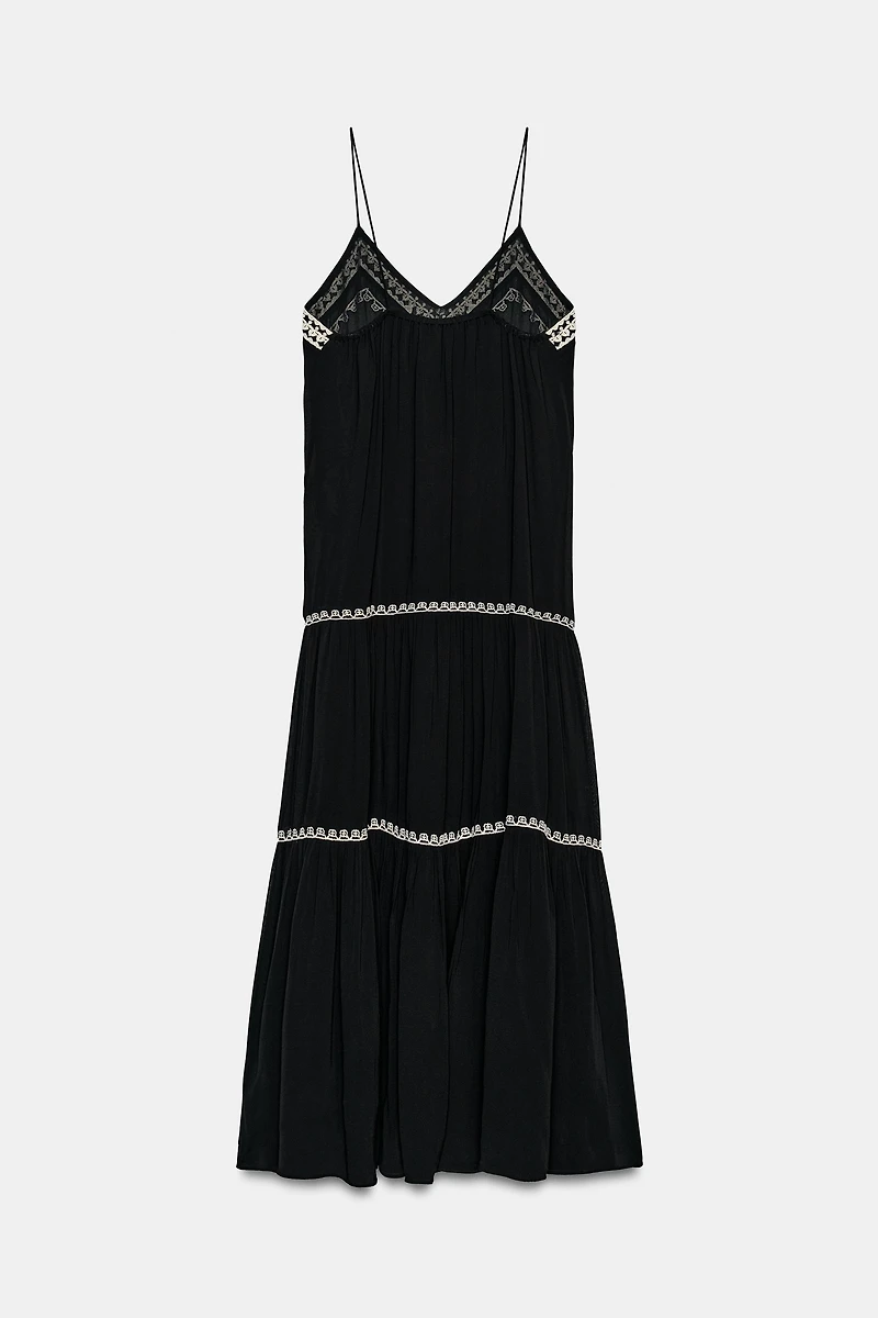 ZW COLLECTION EMBROIDERED LONG DRESS