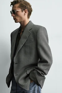 100% WOOL HOUNDSTOOTH BLAZER LIMITED EDITION