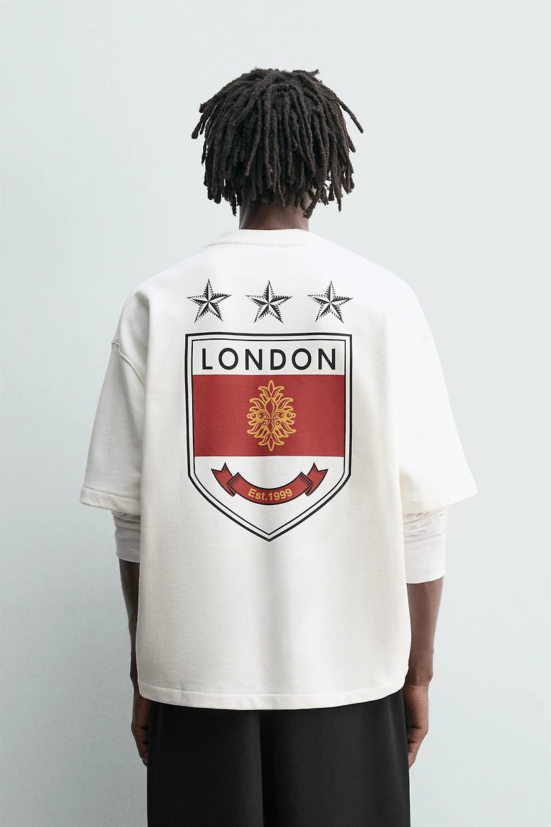 SHIELD PRINT SWEATSHIRT