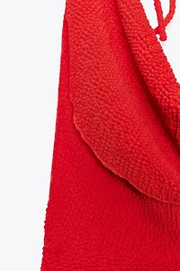 MULTI-POSITION LAYERED TEXTURED TOP