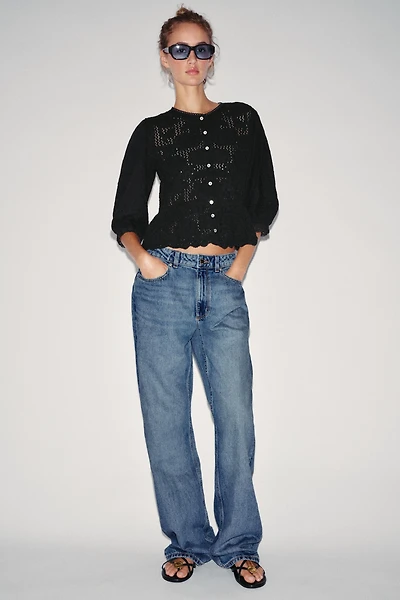 ROMANTIC COMBINATION KNIT JACKET
