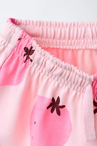 STRAWBERRY T-SHIRT AND BERMUDA SET