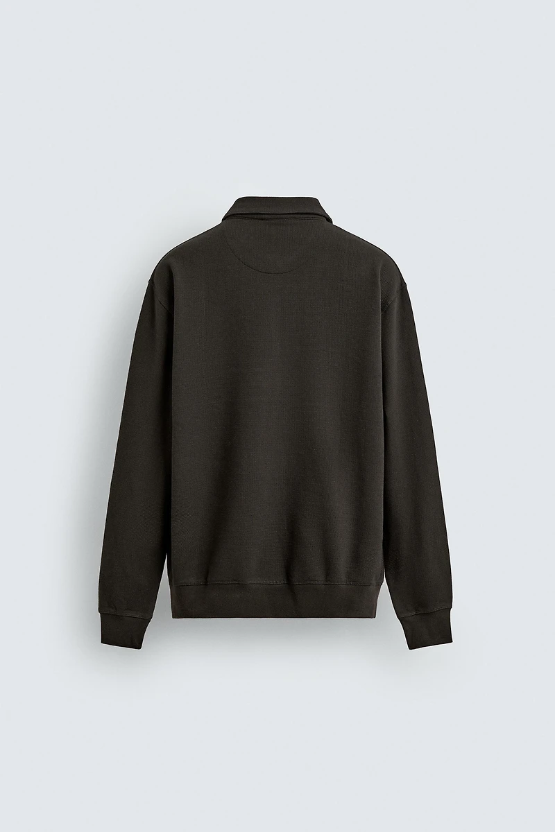 SWEAT POLO À ZIP