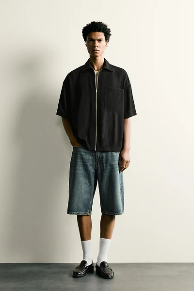 TEXTURED RELAXED FIT SHIRT