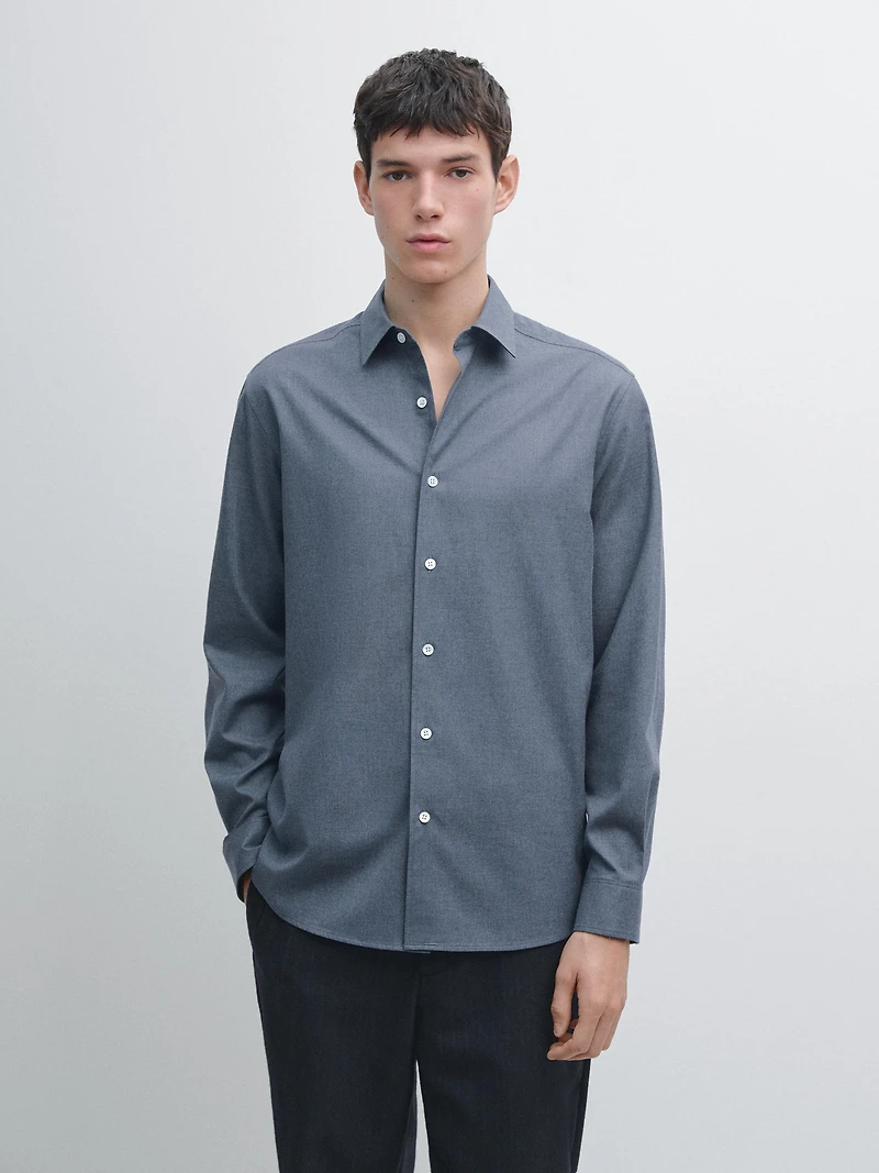 Chemise oxford chinée