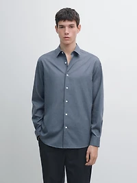 Chemise oxford chinée