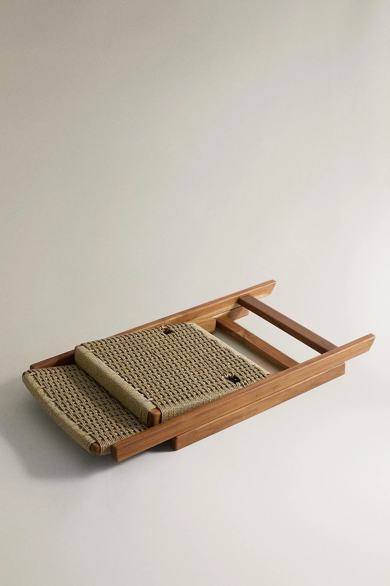 CHAISE PLIANTE EXTÉRIEUR TECK TRESSÉ