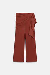 WIDE LEG SCARF PANTS