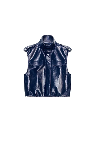 GILET MATIÈRE SYNTHÉTIQUE AVEC PASSANTS