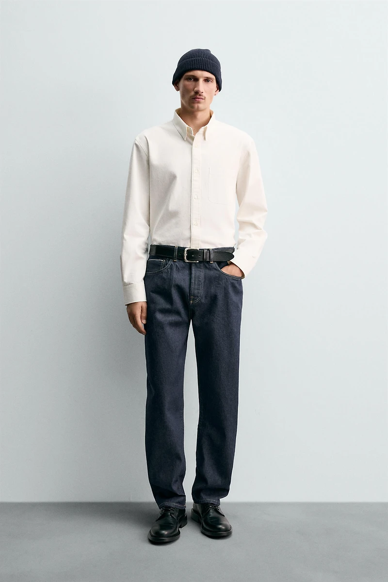 STRAIGHT ANKLE FIT SELVEDGE JEANS