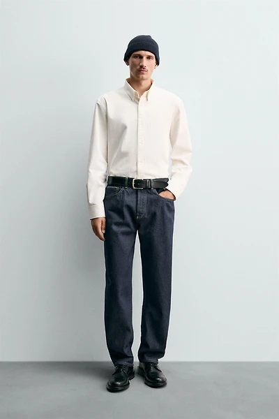 STRAIGHT ANKLE FIT SELVEDGE JEANS