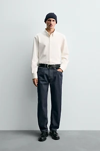 STRAIGHT ANKLE FIT SELVEDGE JEANS