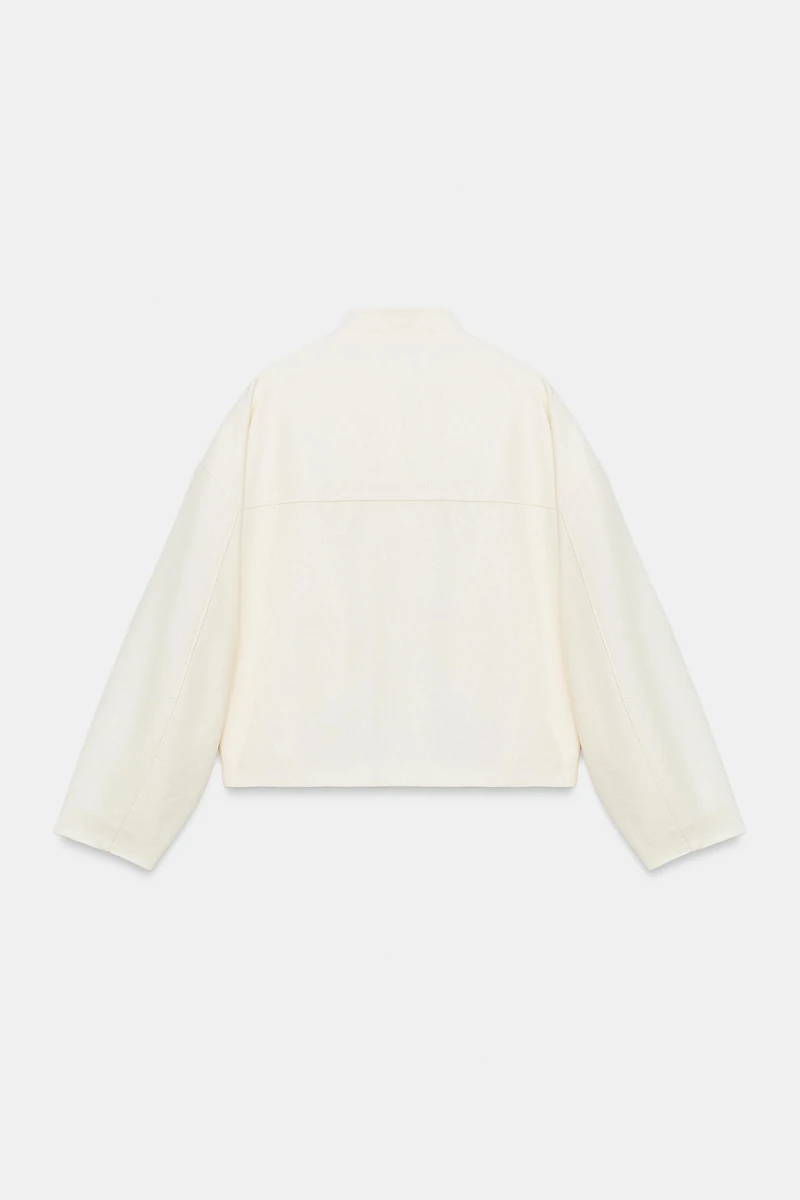 LINEN TOGGLE JACKET
