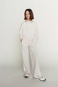 PANTALON WIDE LEG BANDES LATÉRALES