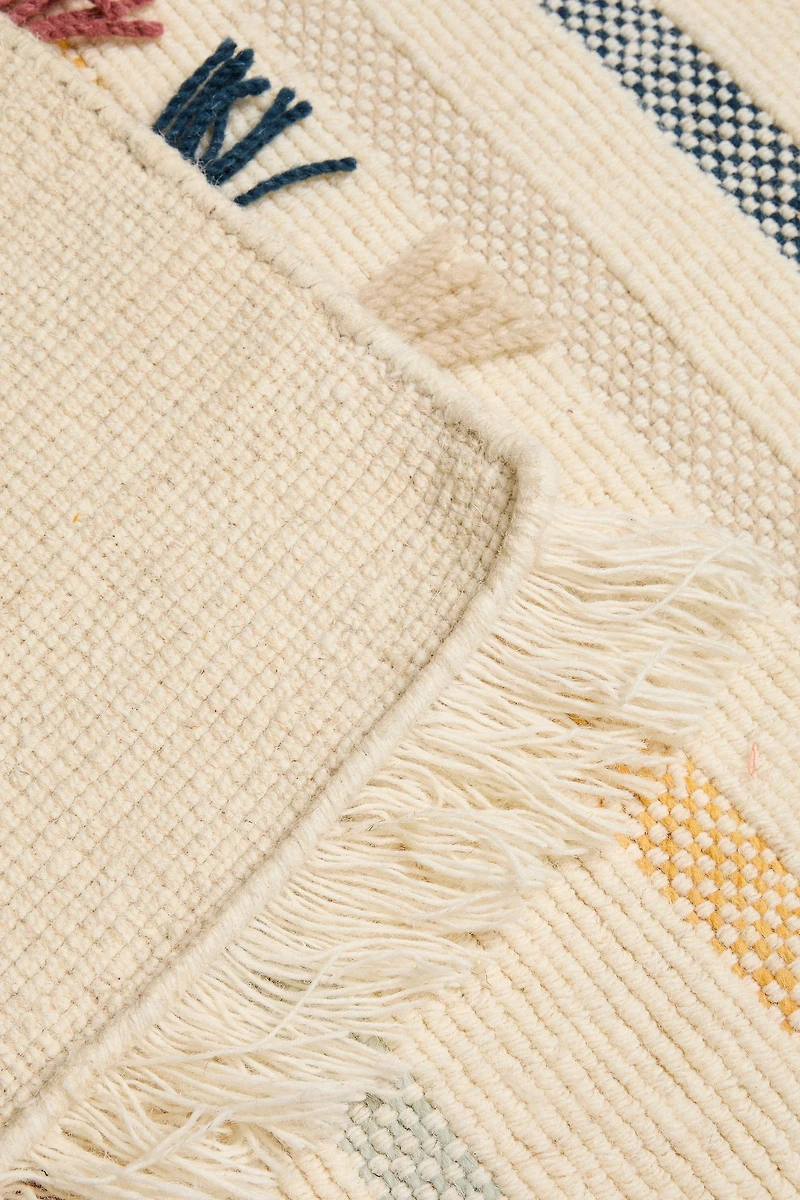 CHILDREN'S MULTICOLORED WOOL AREA RUG