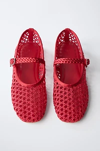 OPENWORK BALLET FLATS