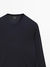 Pull en maille 100 % cachemire à col rond