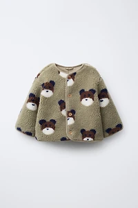 VESTE EFFET MOUTON OURS
