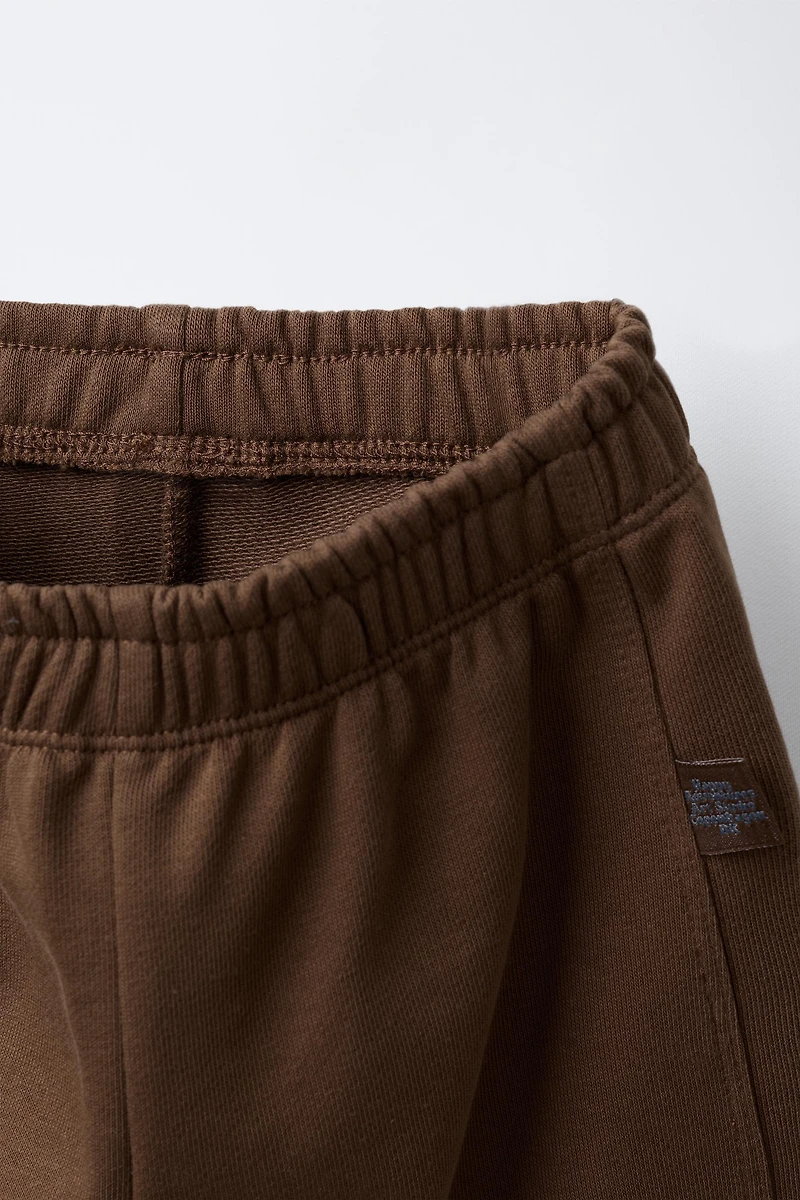 TWO-PACK OF PLUSH JOGGER PANTS WITH LABEL