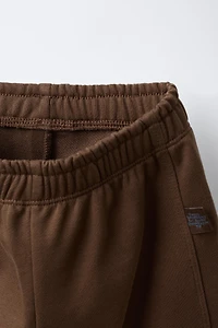 TWO-PACK OF PLUSH JOGGER PANTS WITH LABEL