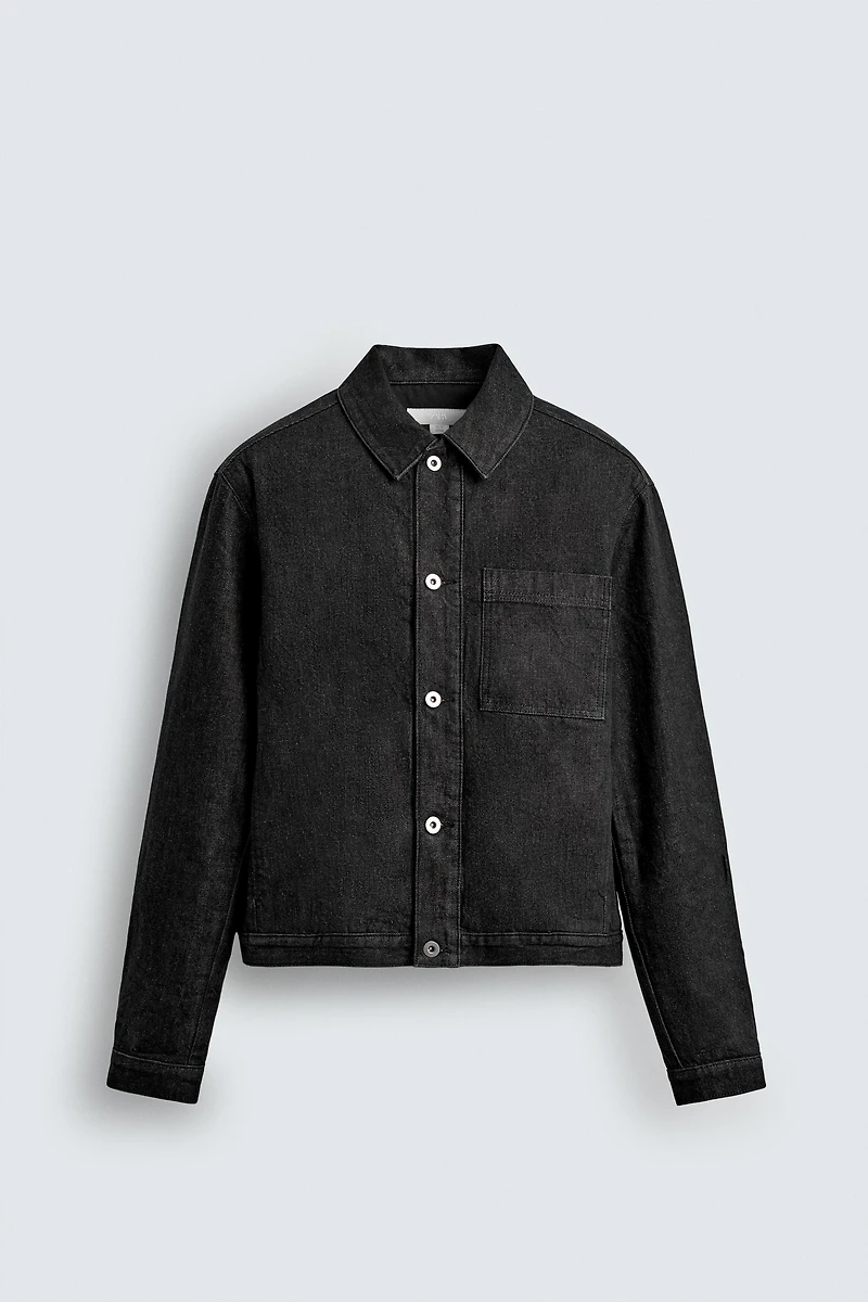 QUILTED DENIM OVERSHIRT