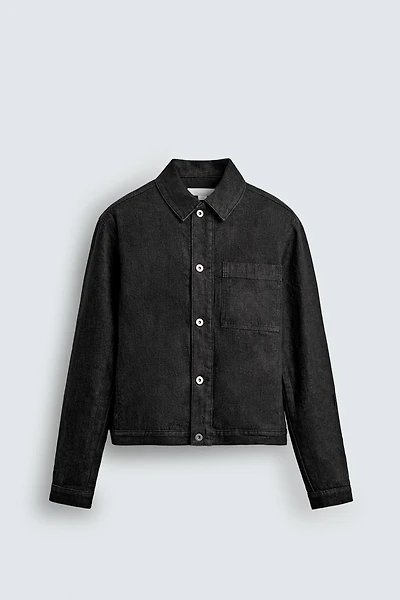 QUILTED DENIM OVERSHIRT