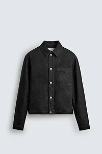 QUILTED DENIM OVERSHIRT
