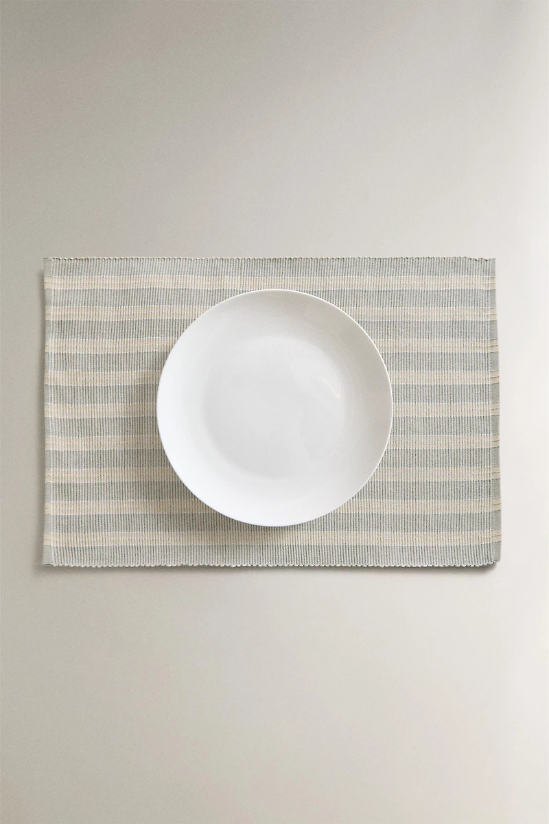 SET DE TABLE RAYURES (LOT DE 2)