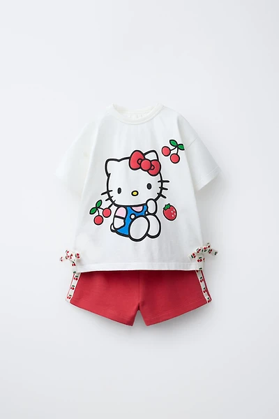 HELLO KITTY © SANRIO CHERRY T-SHIRT AND BERMUDA SET
