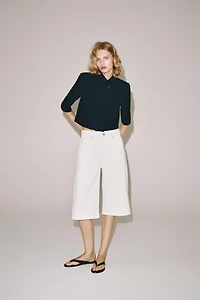ZW COLLECTION CROPPED SHORT SLEEVE BLAZER