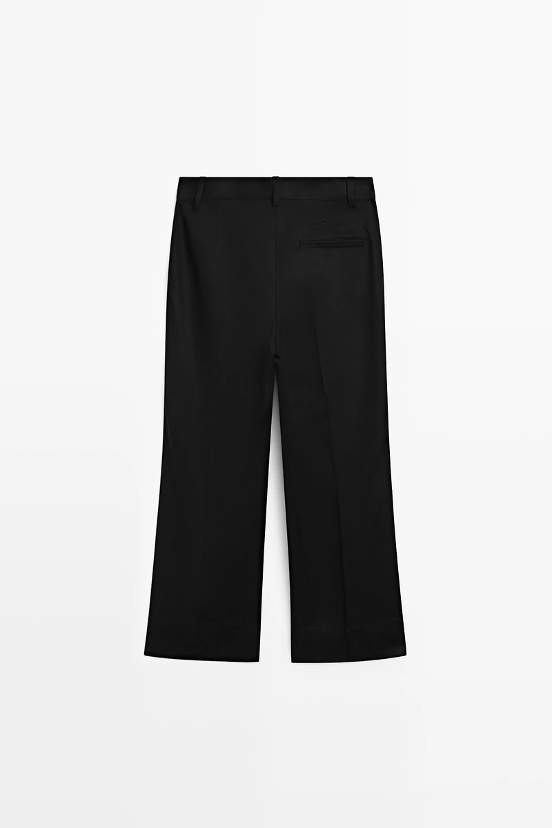 Cropped flare pants