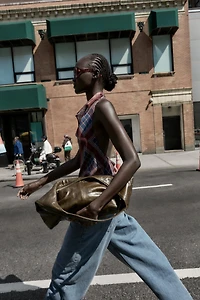 ASYMMETRIC PRINTED HALTER TOP