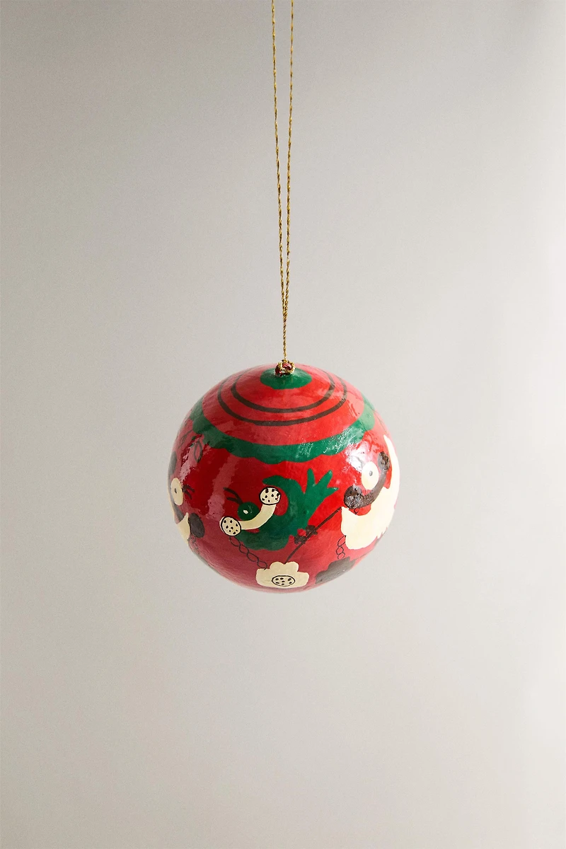 DÉCORATION DE SAPIN BOULE POULES NOËL