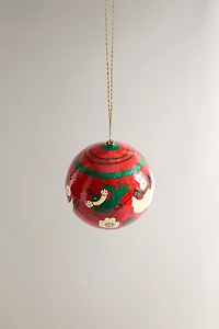 DÉCORATION DE SAPIN BOULE POULES NOËL