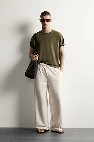 CONTRAST WAIST JOGGER PANTS