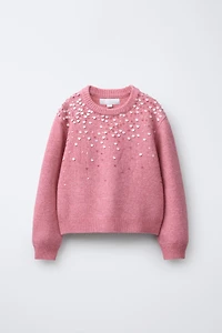 SEQUINED KNIT JUMPER