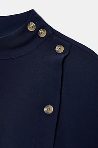 CONTRAST BUTTON SHIRT