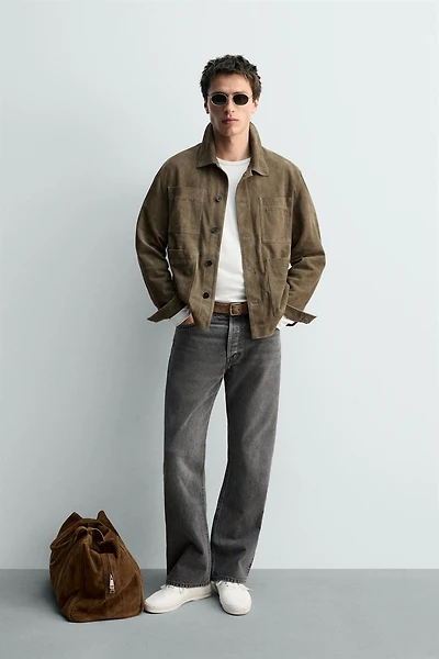 SUEDE POCKET JACKET