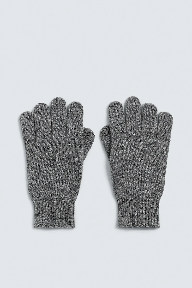 GANTS EN MAILLE LAINE ET CACHEMIRE