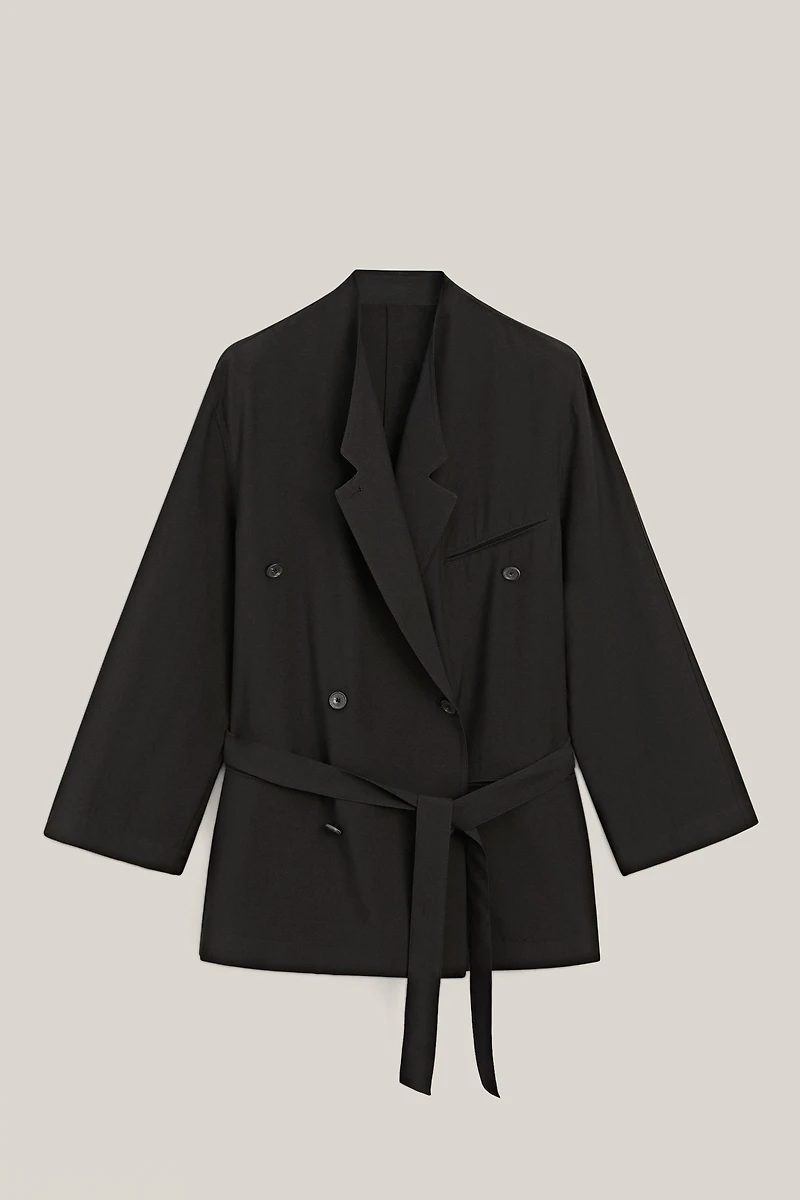 Flowing oversize blazer with belt detail - LIMITED EDITION