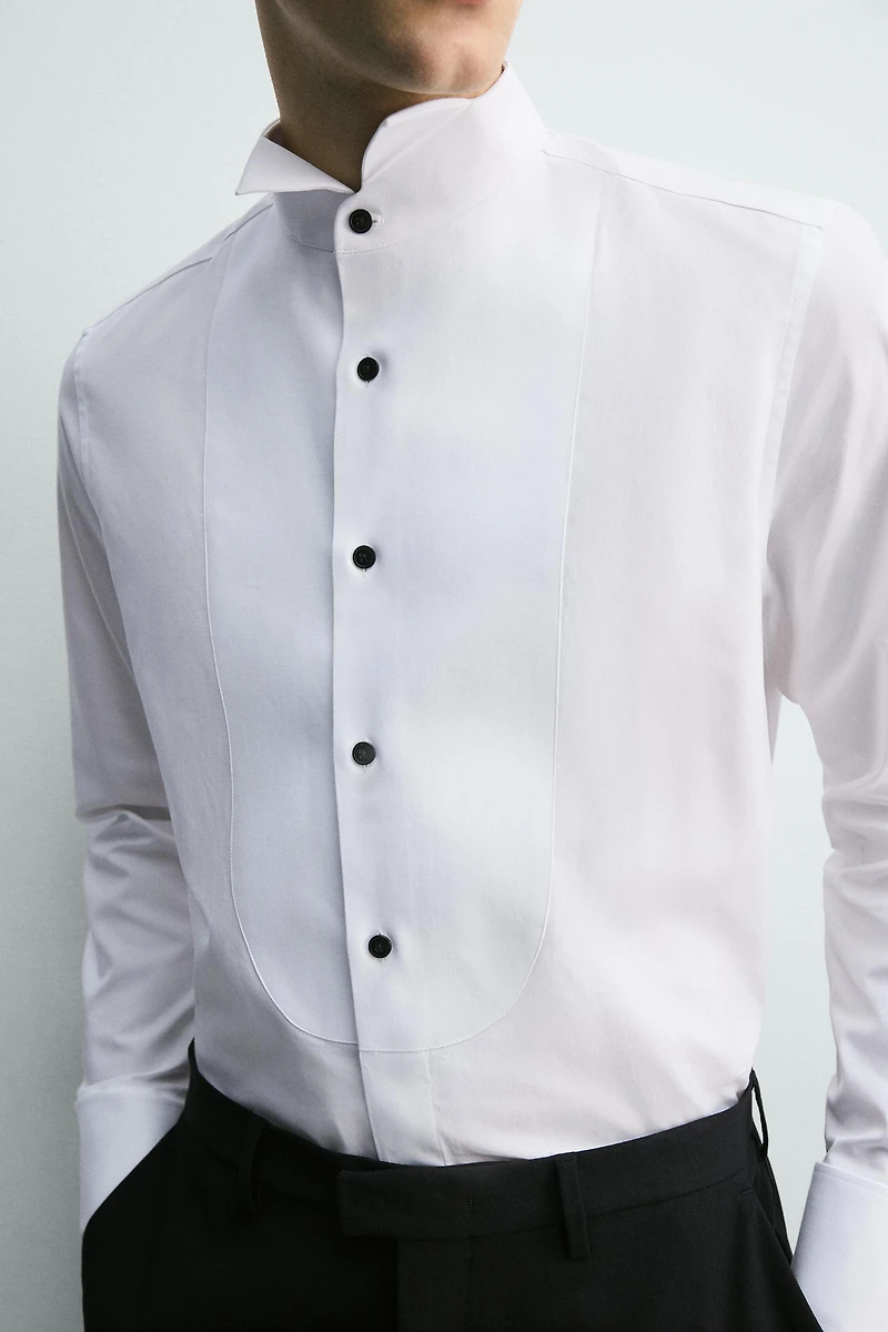 FRENCH CUFF TUXEDO SHIRT